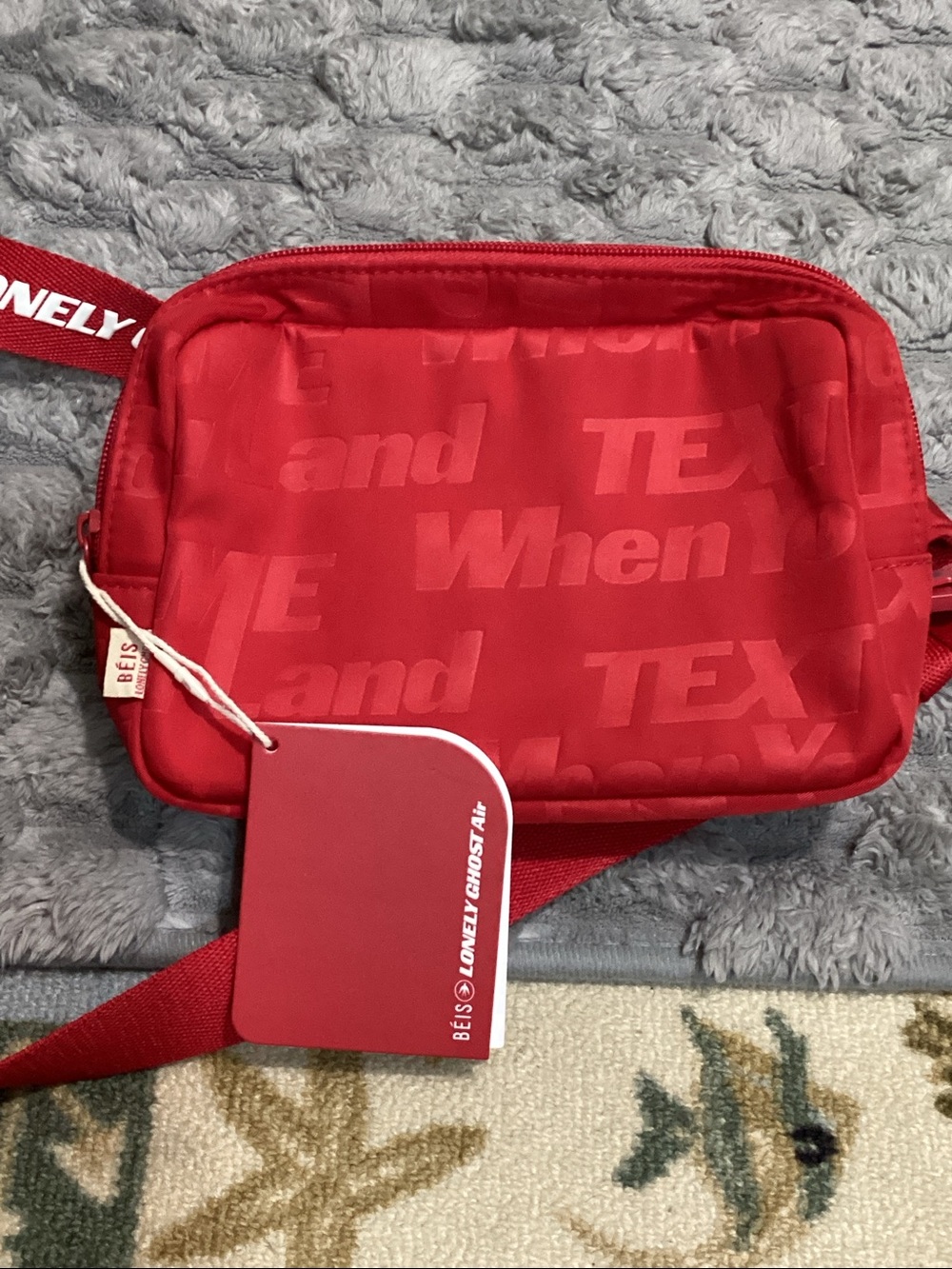 New With Tags Beis Loney Ghost Air Text Me Bag Unisex Designer.